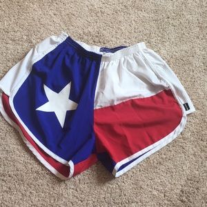 Texas Flag running shorts